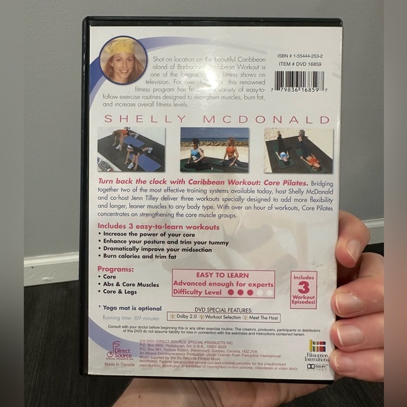Caribbean workout core Pilates DVD - great condition - Picture 2 of 3